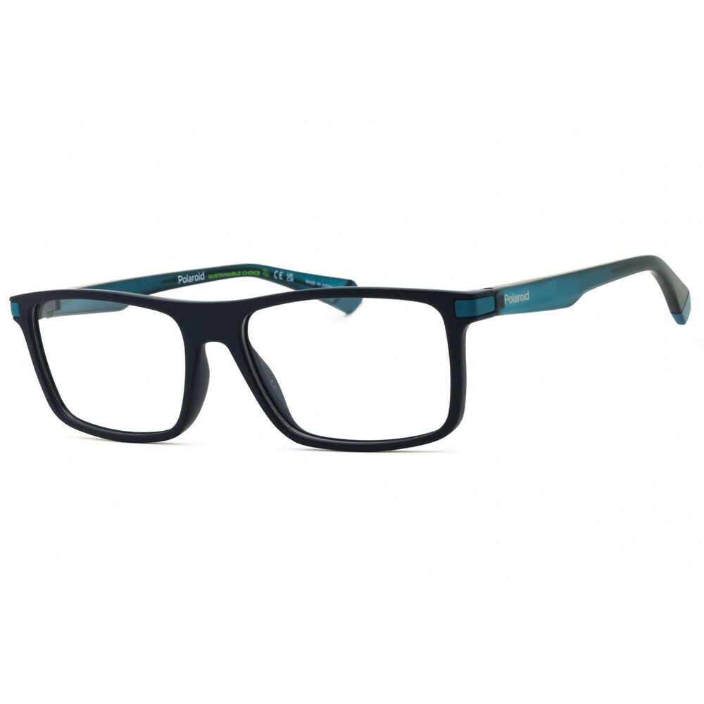 NWT Polaroid Core PLD D515 0PJP 00 Blue Rectangle Eyeglasses 55mm